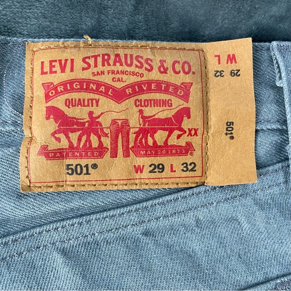 Mens Levi's (Already Shrunk) Shrink To Fit Jeans - Picture 8 of 12